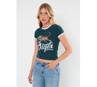 Vêtements Noisy May NMKATINKA S/S COLLEGE TEE FWD JRS pour Femme M Vert