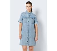 Vêtements Noisy May Nmnew Signe S/S Denim Dress Wg003Lb Noos pour Femme XS Bleu