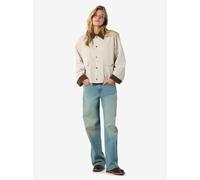 Vêtements Noisy May NMNORA CORDUROY COLLAR JACKET DD pour Femme S Gris