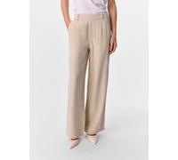 Vêtements OBJECT OBJFRAME LISA WIDE MW PANTS NOOS pour Femme M Beige