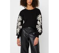 OBJECT Pull-over 'JOANA' noir / blanc, Taille S