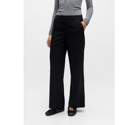 Vêtements OBJECT OBJLISA WIDE PANT AOP NOOS pour Accessoires 34 Noir