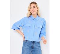 Vêtements OBJECT OBJMIKA RE S/S CROPPED SHIRT CC2 SS pour Femme 36 Bleu
