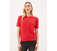 Vêtements OBJECT Objnoa S/S Re Knit Pullover Noos pour Femme M Rouge