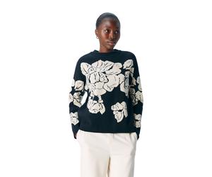 Vêtements OBJECT Objray Lo L/S Knit Pullover Aop Noos pour Femme XL Noir