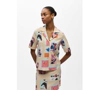 Vêtements OBJECT Objtracy 2/4 Re V-Neck Shirt 143 pour Femme 38 Beige
