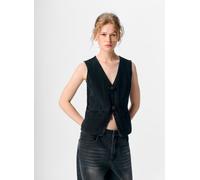 Vêtements OBJECT Objzarafine S/L Re Denim Waistcoat 141 pour Femme M Noir