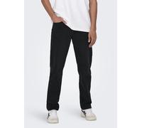 Vêtements Only & Sons ONSEDGE STRAIGHT BLACK 6985 TAI DNM NOOS pour Homme 36 X 34 Noir