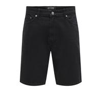 Vêtements Only & Sons ONSFADE BLACK 9087 TAI DNM SHORTS NOOS pour Homme L Noir