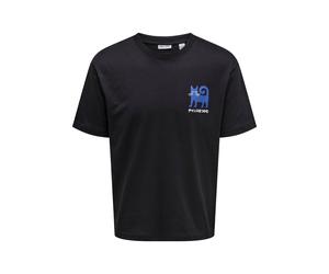 Vêtements Only & Sons ONSFRED PLATINI RLX SS TEE pour Homme XL Noir