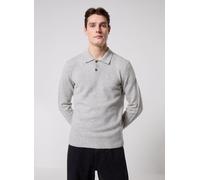 Vêtements Only & Sons ONSJAY REG LS POLO KNIT pour Homme M Gris