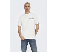 Vêtements Only & Sons ONSKAZBAH PRINT RLX SS TEE pour Homme S Blanc