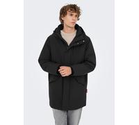Vêtements Only & Sons ONSSAYN WATERPROOF STRETCH PARKA OTW pour Accessoires M Noir