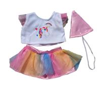 vêtements Ours en Peluche Rose (40cm Tutu de Licorne)