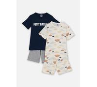 Vêtements Petit Bateau 2 Pyjacourts A0D7C00 Lot Nuage pour 10A Blanc
