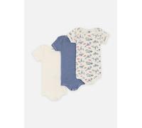 Vêtements Petit Bateau 3 Bodies Us MC A0CXE00 pour Accessoires 24M Blanc