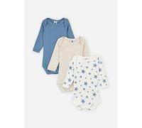 Vêtements Petit Bateau 3 Bodies Us ML A0CCT00 pour Accessoires 36M Beige