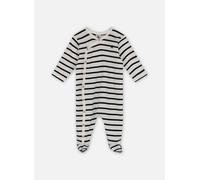 Petit Bateau Mixte Bébé A08ay Pyjama Dors Bien, Blanc Marshmallow / Bleu Smoking, 9 Mois EU