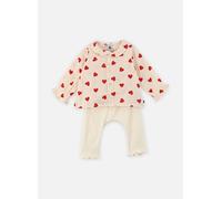 Vêtements Petit Bateau Ensemble 2 Pièces Cœurs Rouges Blouse & Legging en Coton pour Enfant 18M Multicolore