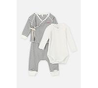 Vêtements Petit Bateau Ensemble Long Lallo X3 pour Accessoires 12M Blanc