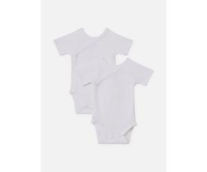 Vêtements Petit Bateau Lot de 2 Bodies Croisés Manches Courtes pour 6M Blanc