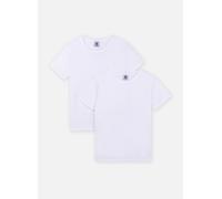 Vêtements Petit Bateau Lot de 2 Tee-Shirt Manches Courtes Garçon pour Enfant 10A Blanc