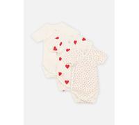 Vêtements Petit Bateau Lot de 3 Bodies Croisés Manches Courtes pour Enfant 0M Blanc