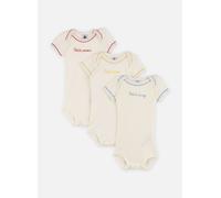 Petit Bateau Lot de bodies manches courtes en coton uni bébé