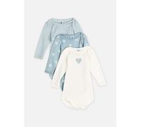 Vêtements Petit Bateau Lot de 3 bodies Manches Longues A0FNR pour Enfant 18M Multicolore