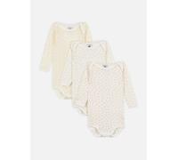 Vêtements Petit Bateau Lot de 3 Bodies Manches Longues Cœur de Beurre pour Accessoires 24M Multicolore