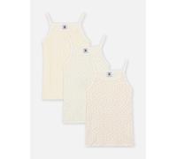 Vêtements Petit Bateau Lot de 3 chemises à bretelles petits cœu pour 4A Multicolore