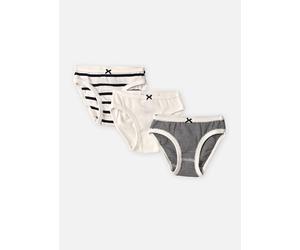Vêtements Petit Bateau Lot de 3 Culottes Rayées pour 2A Blanc