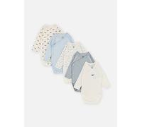 Vêtements Petit Bateau Lot de 5 Bodies Croisés Manches Longues Baleine pour Accessoires 3M Blanc