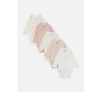 Vêtements Petit Bateau Lot de 5 bodies croisés manches longues Fleurs pour Accessoires 1M Multicolore
