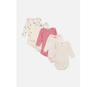 Vêtements Petit Bateau Lot de 5 Bodies Manches Longues Coeur pour Accessoires 36M Blanc