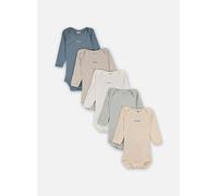 Vêtements Petit Bateau Lot de 5 Bodies Manches Longues Semaine pour Enfant 12M Blanc