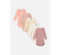 Vêtements Petit Bateau Lot De Bodies Us ML X5 Semainier pour Accessoires 6M Blanc