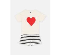 Vêtements Petit Bateau Pyjacourt Bruneta pour Enfant 3A Blanc