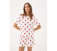 Vêtements Petit Bateau Pyjacourt cœur en coton femme pour Femme S Blanc