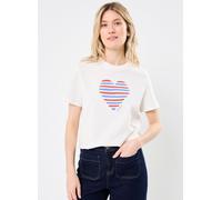 Vêtements Petit Bateau T-shirt droit manches courtes col rond pour Femme S Blanc