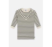 Petit Bateau A0BUJ Robe Manches Longues Fille, Avalanche/Smoking 4 Ans