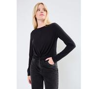Vêtements Pieces Pcanora Ls Knot Top Bc pour S Noir