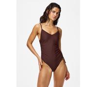 Vêtements Pieces Pcbaomi Ruching Swimsuit Bc pour Femme S Marron