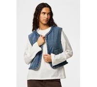 Vêtements Pieces Pcbell Cropped Denim Vest pour Femme S Bleu