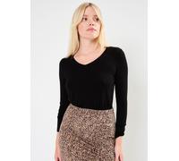 Vêtements Pieces Pcbillo Ls V-Neck Solid Noos Bc pour Femme M Noir