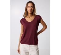 Vêtements Pieces Pcbillo Tee Lurex Stripes pour Femme XS Bordeaux