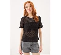 Vêtements Pieces Pcbonnie Ss Top Jrs pour Femme M Noir
