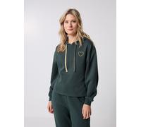 Vêtements Pieces Pcchilli Ls Heart Hoodie D2D pour Femme S Vert