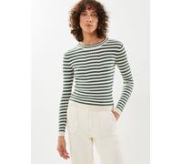 Vêtements Pieces PCCRISTA LS O-NECK KNIT NOOS BC pour Femme L Vert