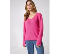 Vêtements Pieces Pcellen Ls V-Neck Knit Noos Bc pour Femme M Rose